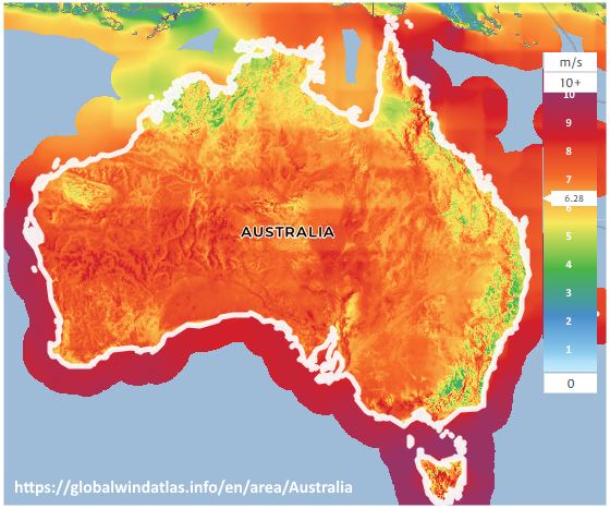 Wind speeds